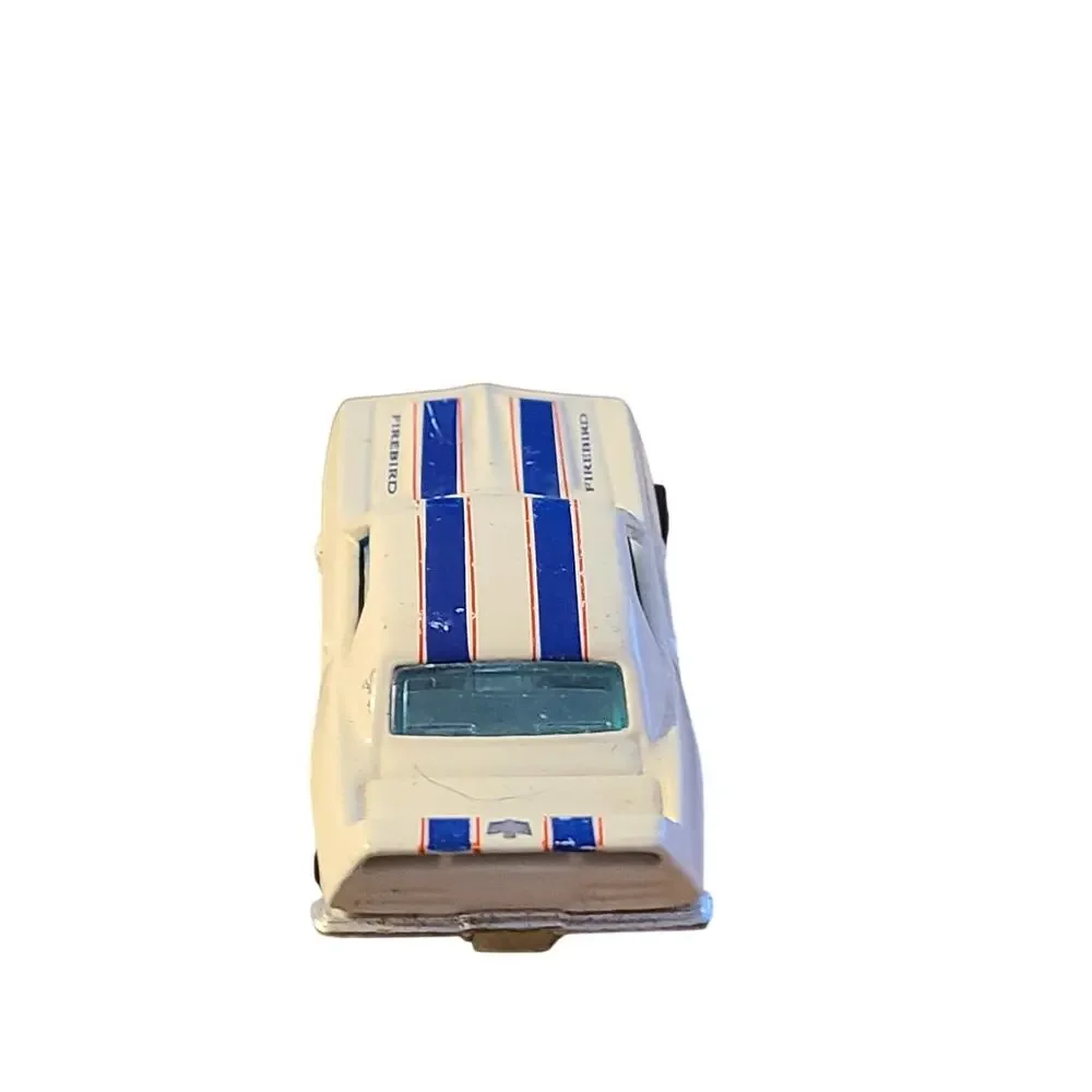 Hot Wheels 1969 Firebird Trans Am White With Blue T/A Stripes Chrome Interior